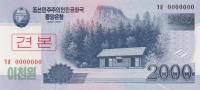 Gallery image for Korea, North p65s: 2000 Won